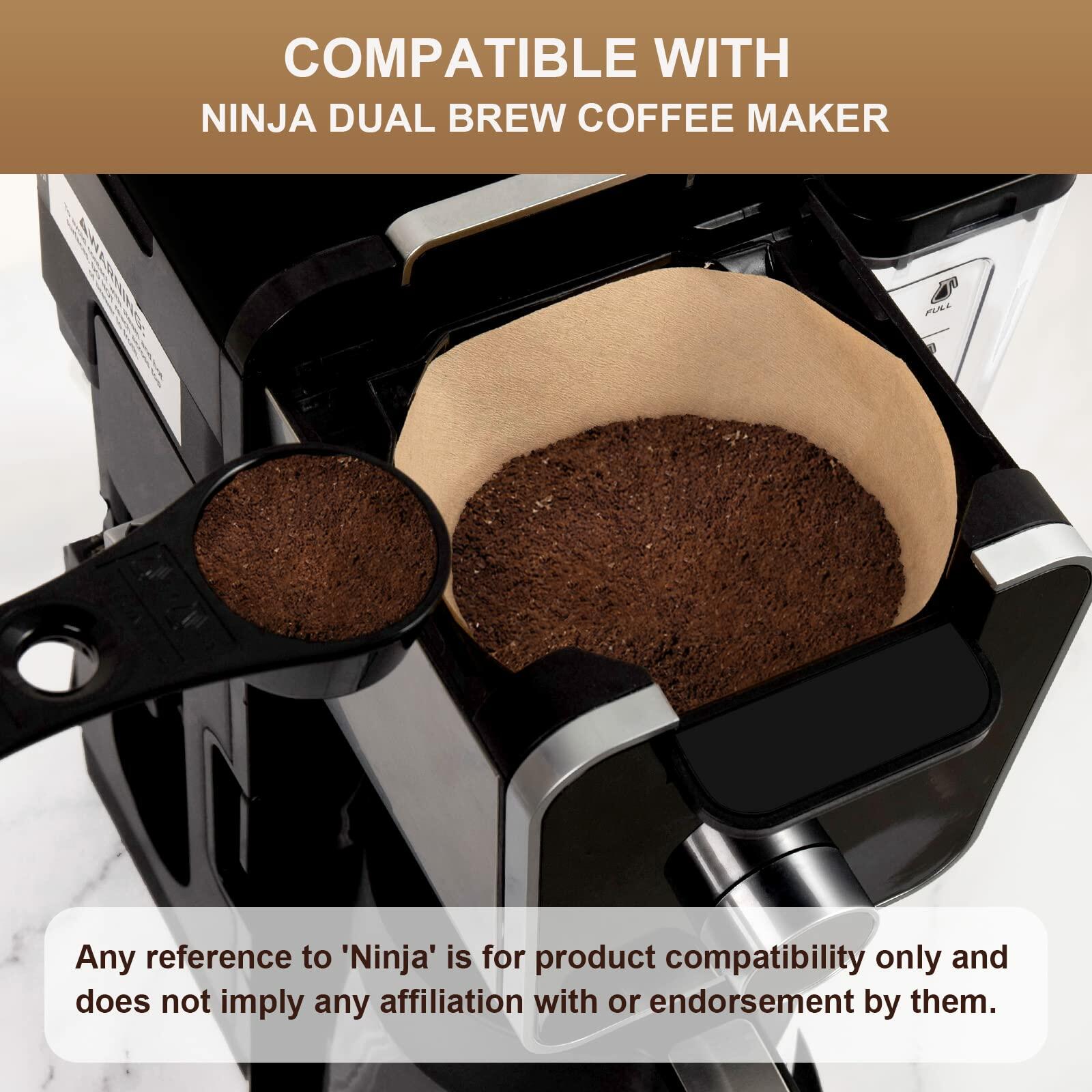BRIKINTE #4 Cone Coffee Paper Filters for Ninja Coffee Maker 100 Pcs