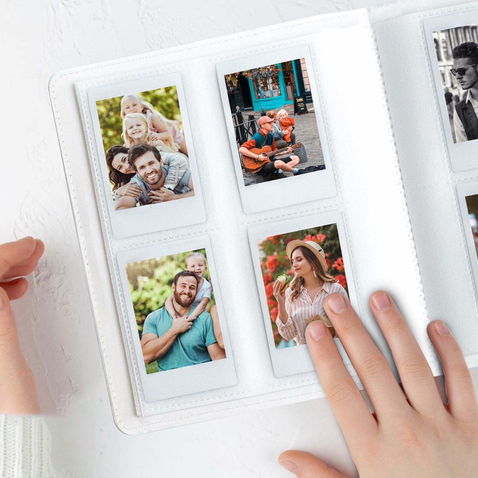 Tugle 256 Pockets Photo Album for Polaroid Instax Mini Cameras Dark Blue