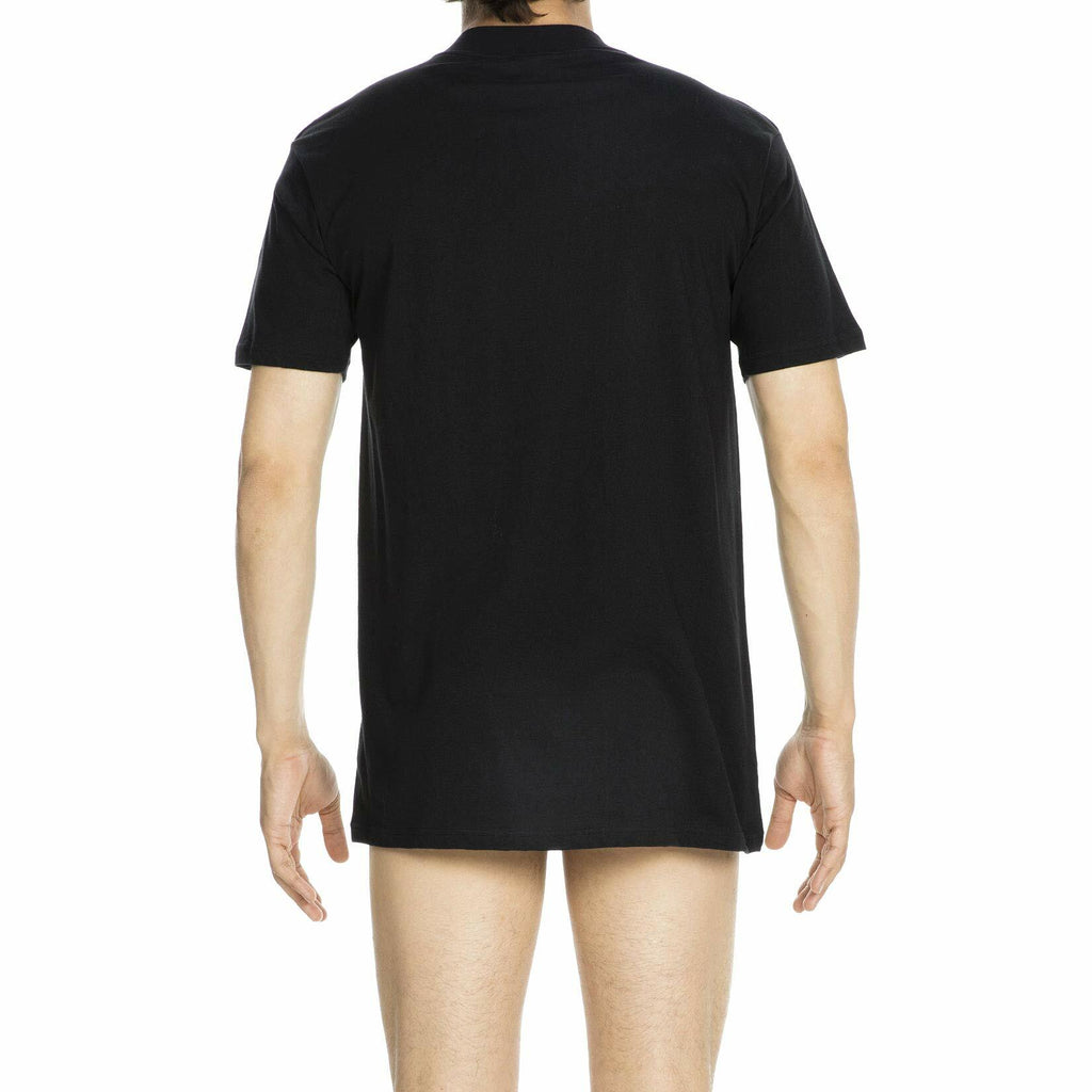 HOM Harro Black Crew Neck T Shirt Black Size M