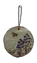 Trish McFerran Bee in Field Encaustic Art Ornament