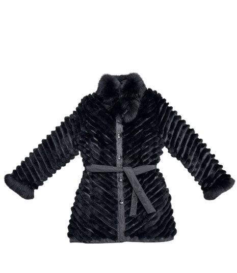 Diana Rosh Reversible Rex Rabbit Jacket