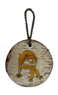 Trish McFerran Snowman Encaustic Art Ornament