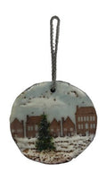 Trish McFerran Winter Pine Encaustc Art Ornament