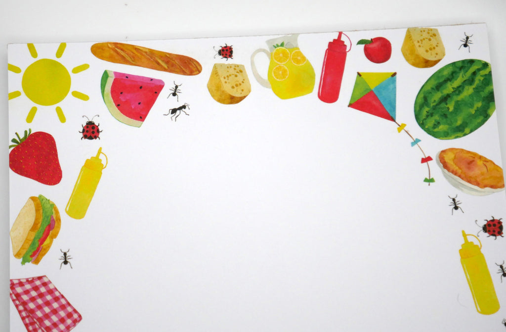 Fun Summer Picnic 5x7" Notepad