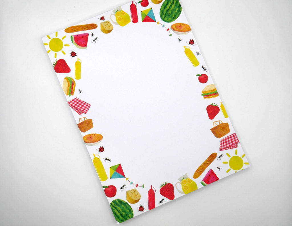 Fun Summer Picnic 5x7" Notepad
