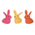 Plush Bright Crouching Bunny Doorstop | 3 Colors