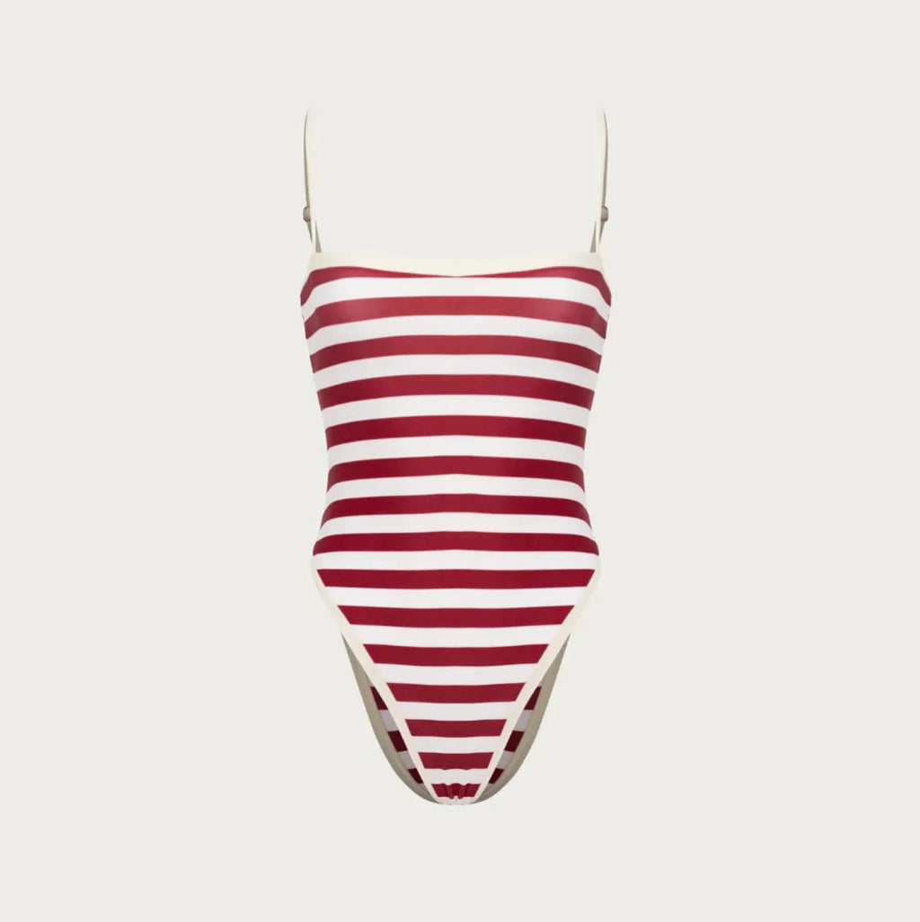 Portofino Striped One Piece Swimsuit