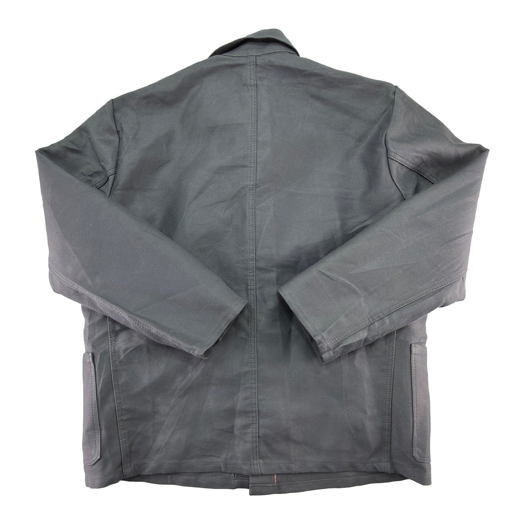 Vintage 90s Gray Rensing Moleskin German Work Jacket - Fire Resistant - Men's Medium-large