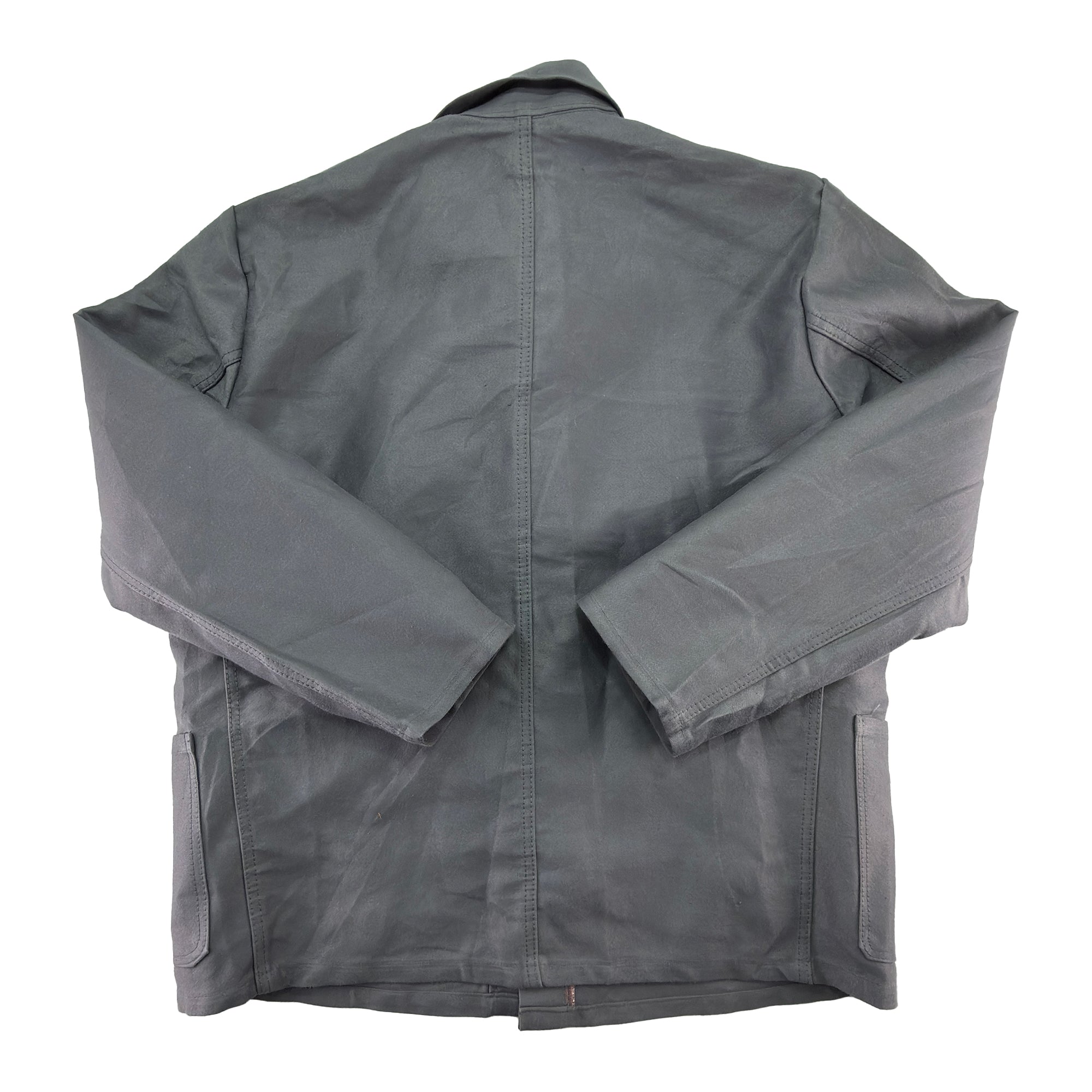 Vintage 90s Gray Rensing Moleskin German Work Jacket - Fire Resistant - Men's Medium-large