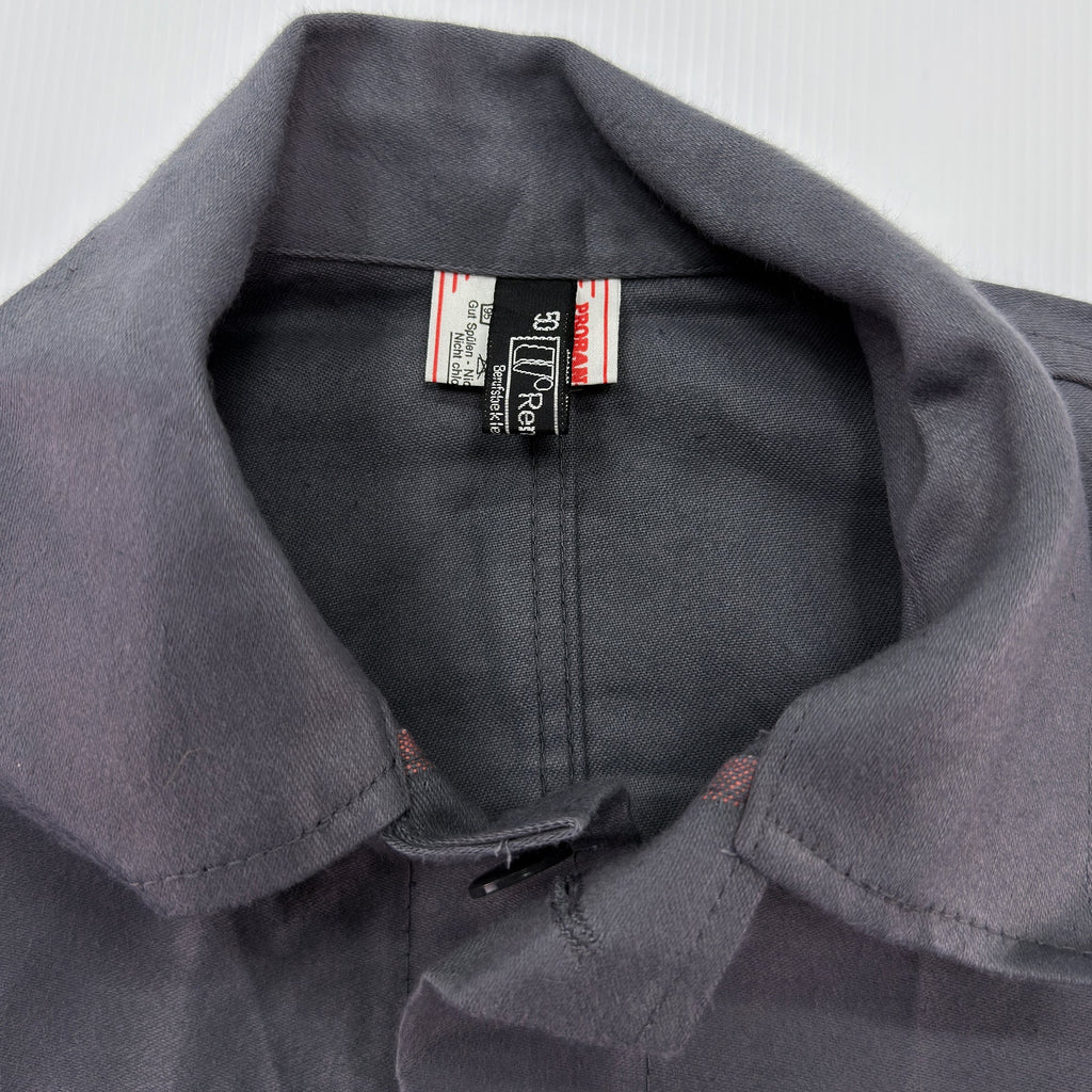 Vintage 90s Gray Rensing Moleskin German Work Jacket - Fire Resistant - Men's Medium-large