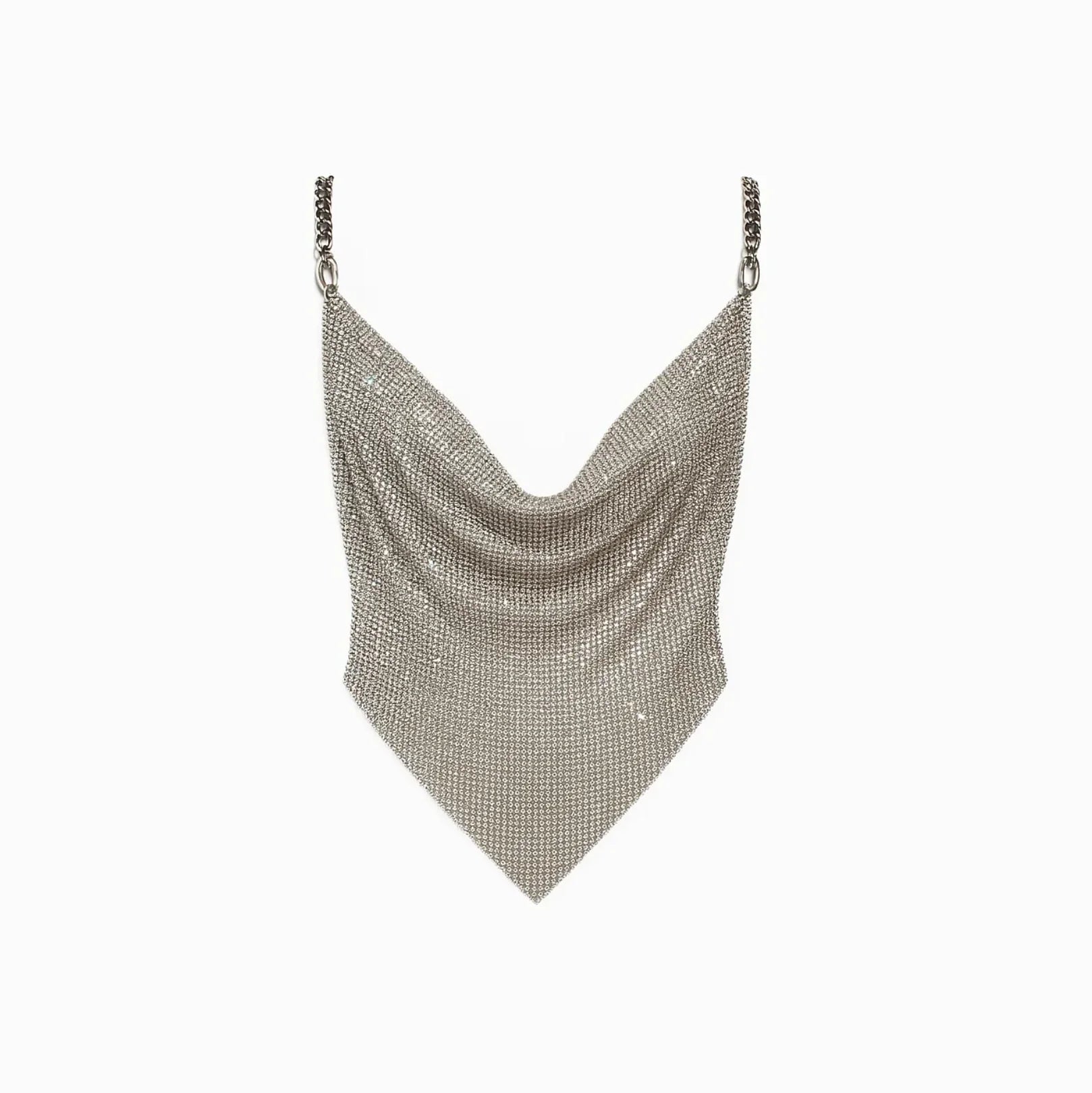 Rhode Diamond Mesh Chain Top