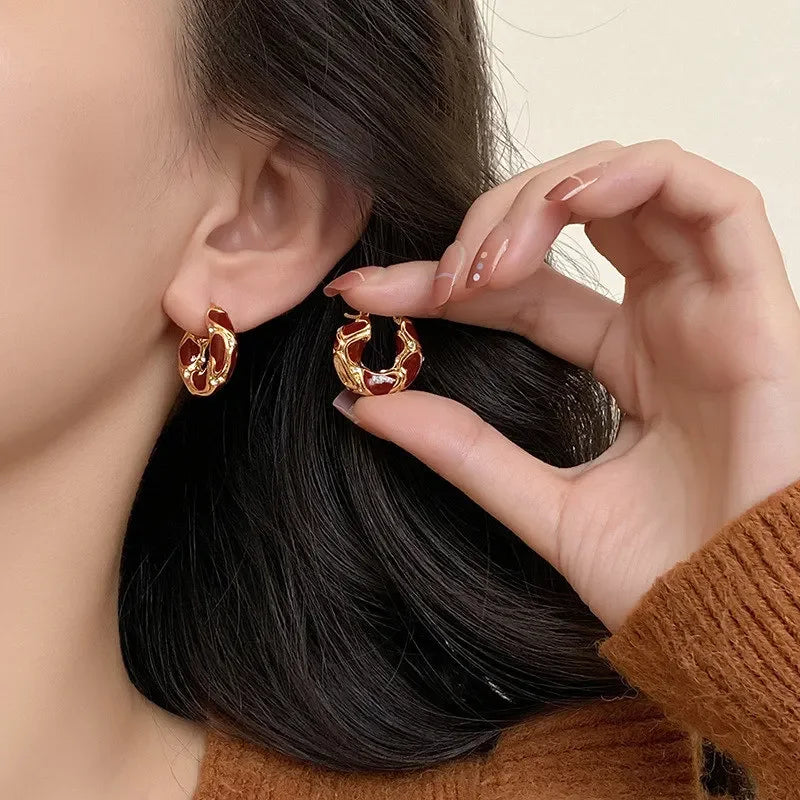 Royal Enamel Earrings