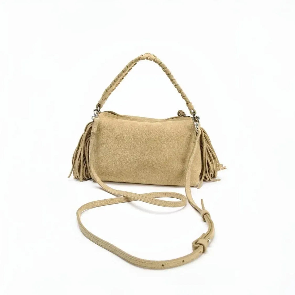 Sandra Suede Fringed Bag