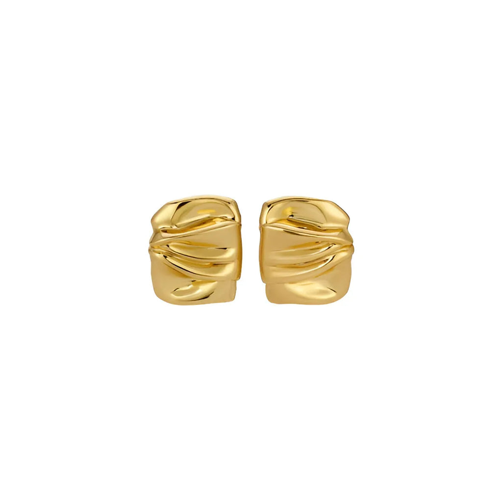 Satin Fold Earrings