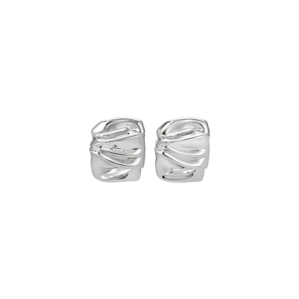Satin Fold Earrings