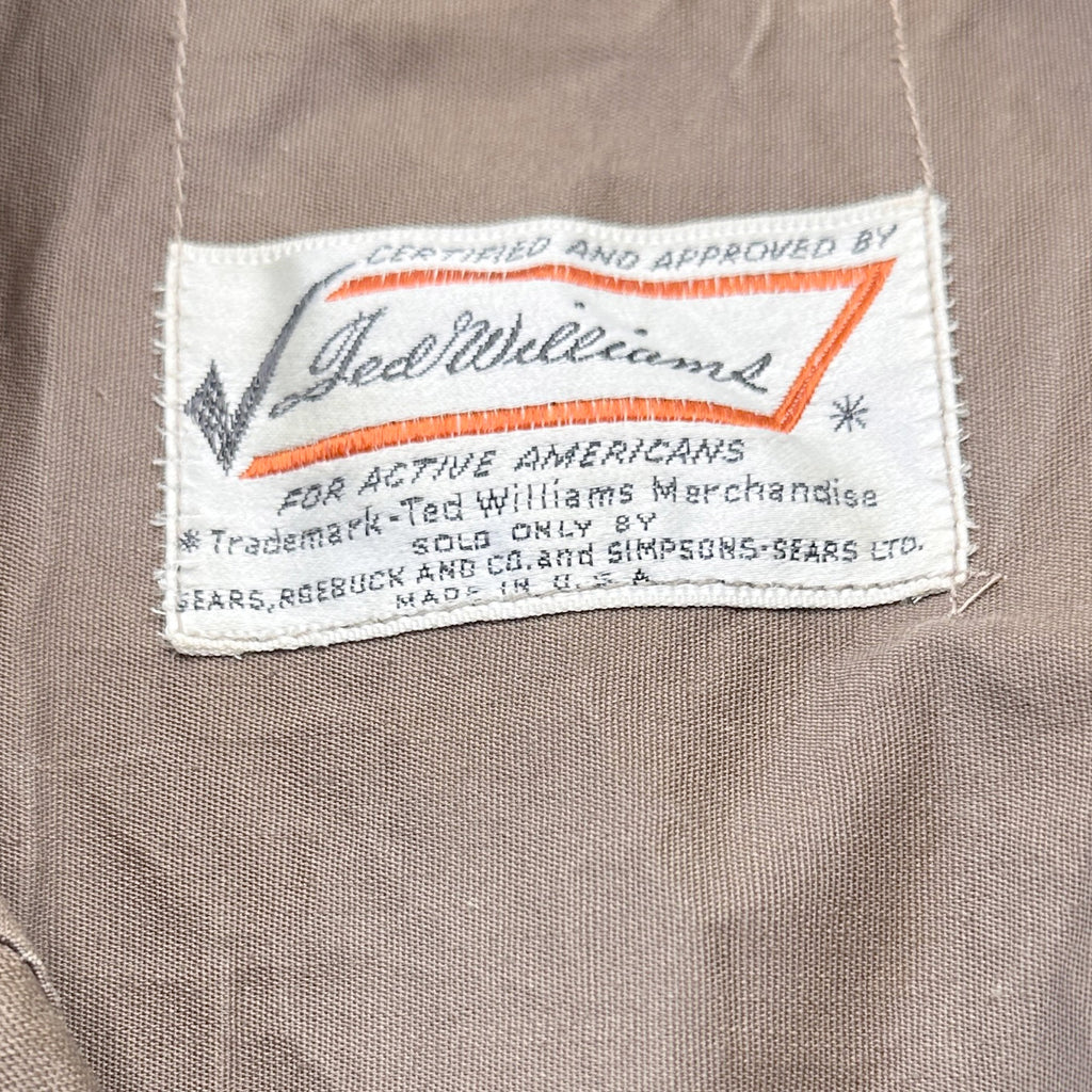 Vintage 60s Ted Williams Sears Roebuck Canvas Hunting Jacket - Medium / Large