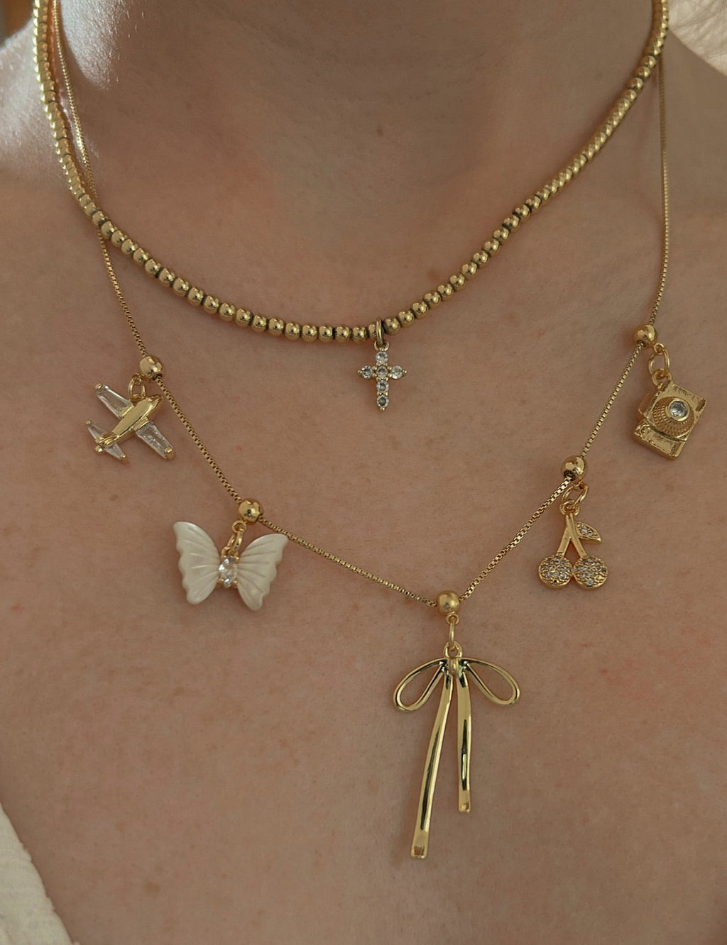Butterfly Pearl Grip Charm