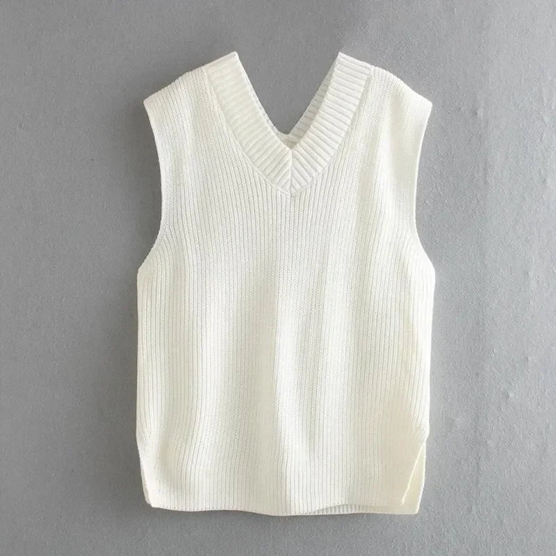Shanika Knit Oversized Vest