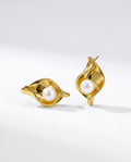 Golden Stud Earrings ~ Sierra