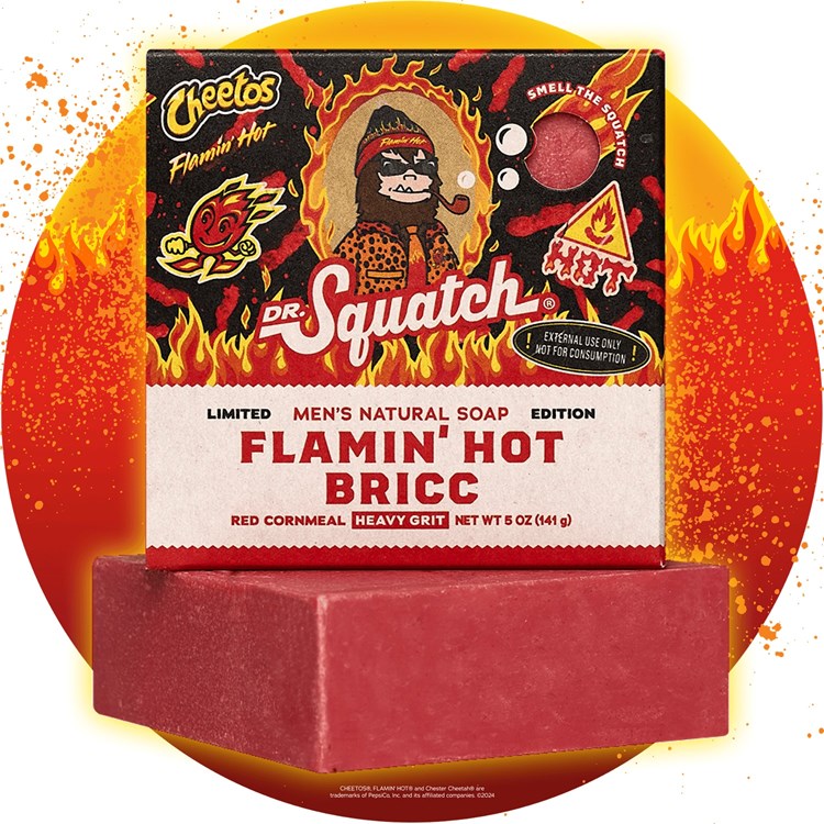 Dr. Squatch Limited Edition Flamin' Hot Bricc Bar Soap