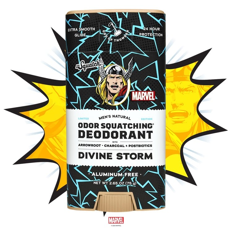 Dr. Squatch Marvel Divine Storm Deodorant