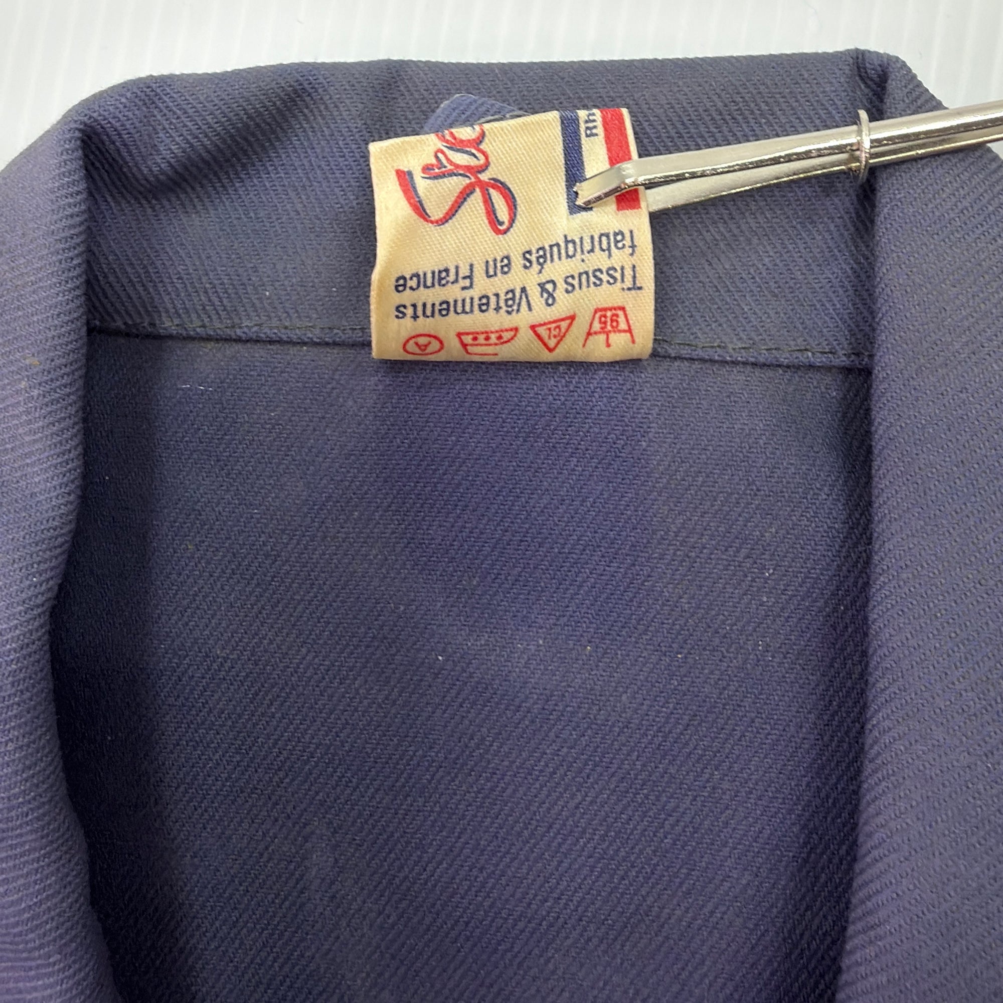 Vintage Gray-blue Stabicott French Workwear Chore Jacket - Men's Small / Women's Medium