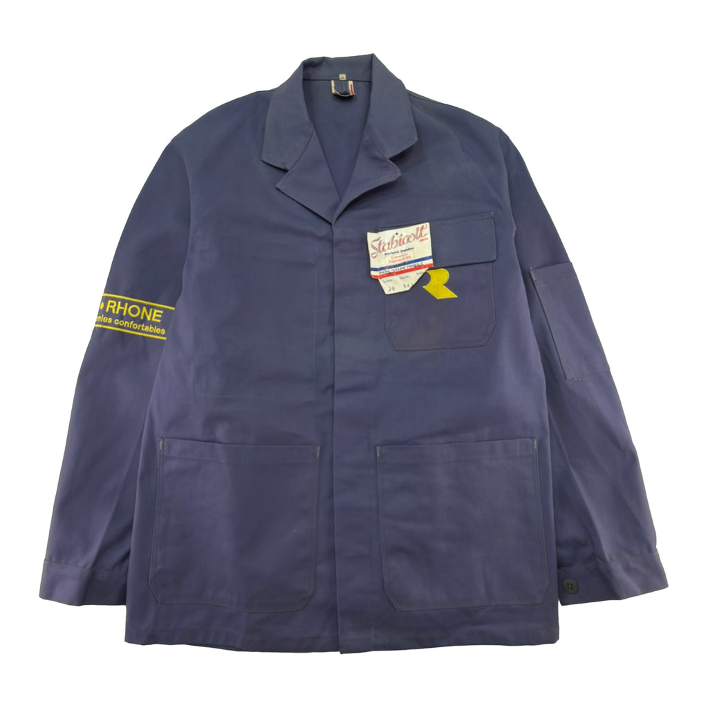 Vintage Gray-blue Stabicott French Workwear Chore Jacket - Men's Small / Women's Medium