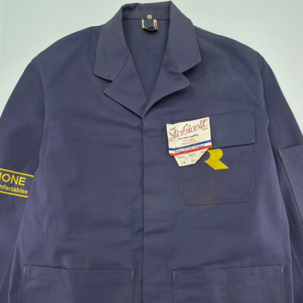 Vintage Gray-blue Stabicott French Workwear Chore Jacket - Men's Small / Women's Medium