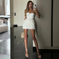 Stolen Love Corset Silk Mini Dress