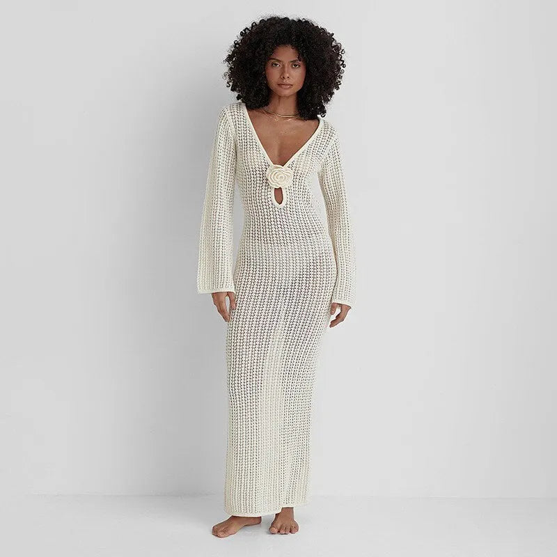Sun Kissed Knitted Maxi Dress
