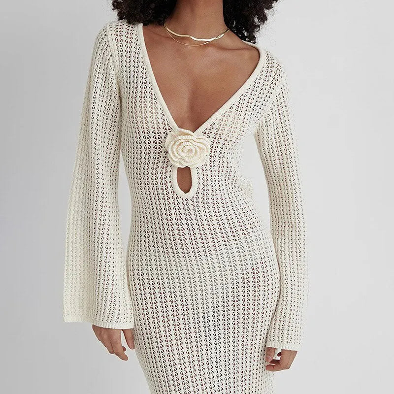 Sun Kissed Knitted Maxi Dress