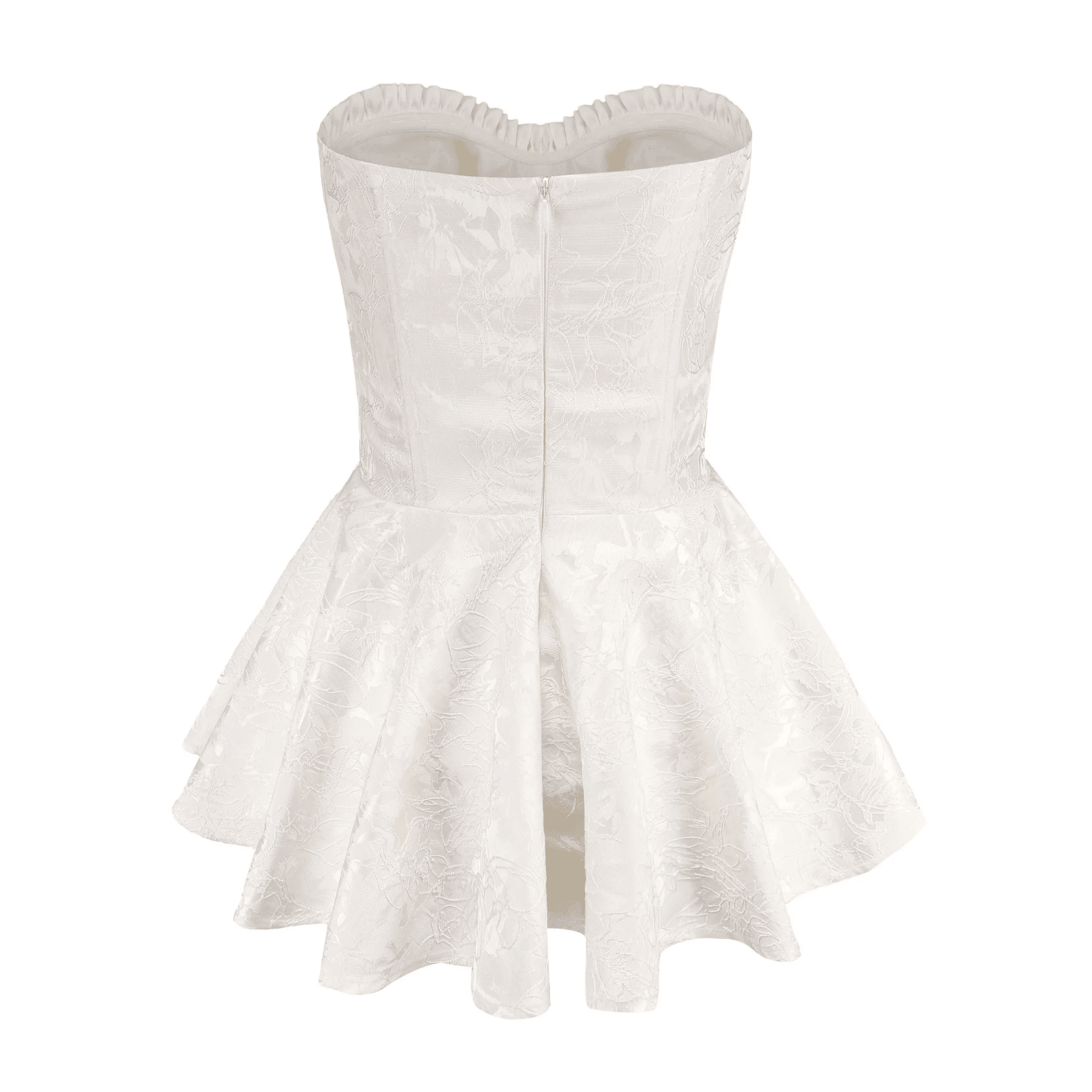 Sweet Poison Satin Corset White Mini Dress