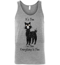 t-shirt: Alpaca I'm Fine Unisex Tank