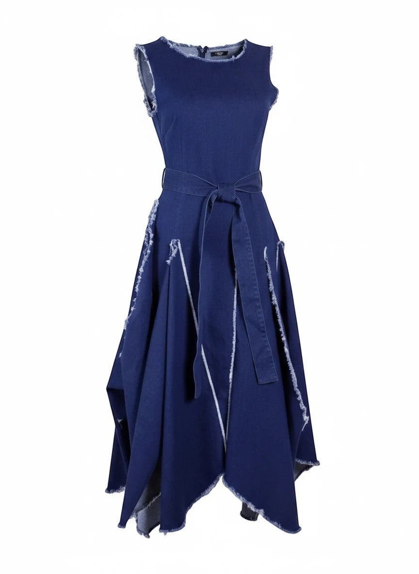 Samuel Dong Stretch Denim Dress S23019