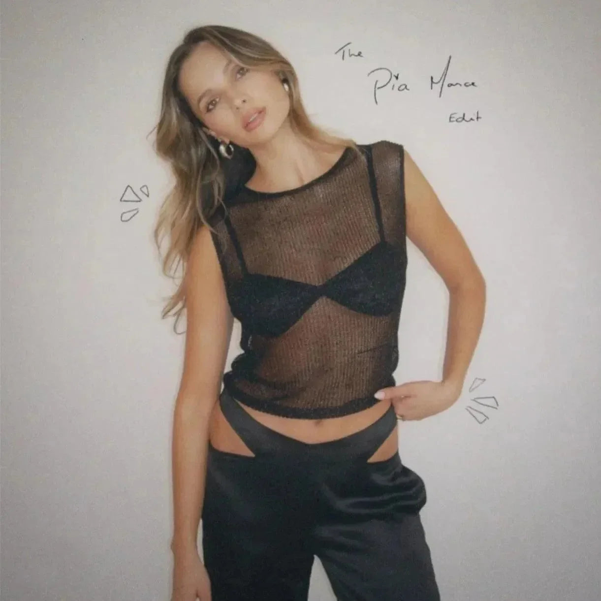 Time After Time Sheer Black Top