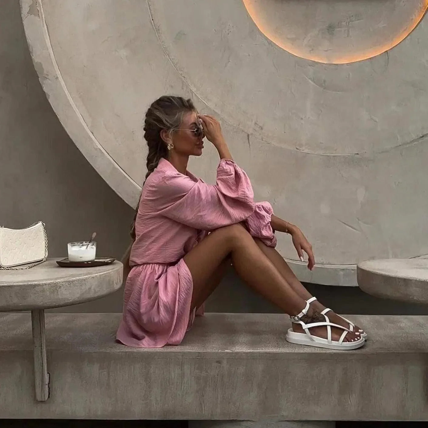 Timeless Love Pink Two-Piece Set