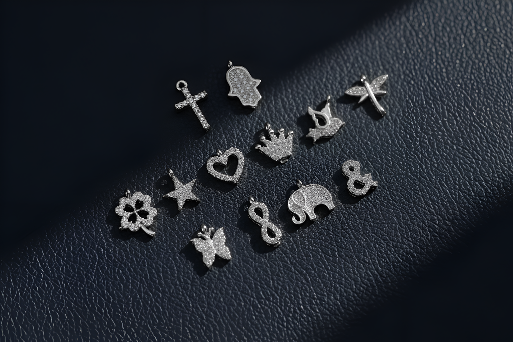 Pave Initial CZ Diamond Letter Necklace in Sterling Silver