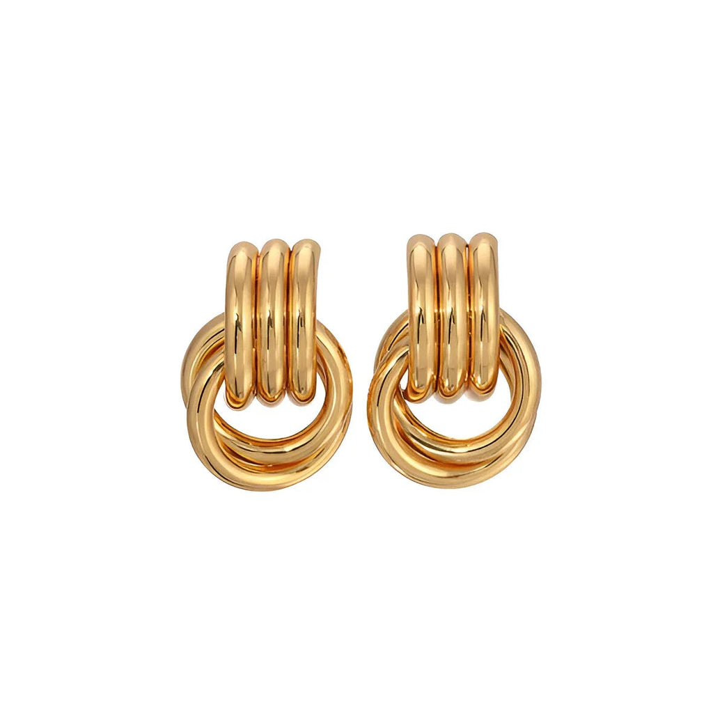 Twin Fusion Rings Earrings