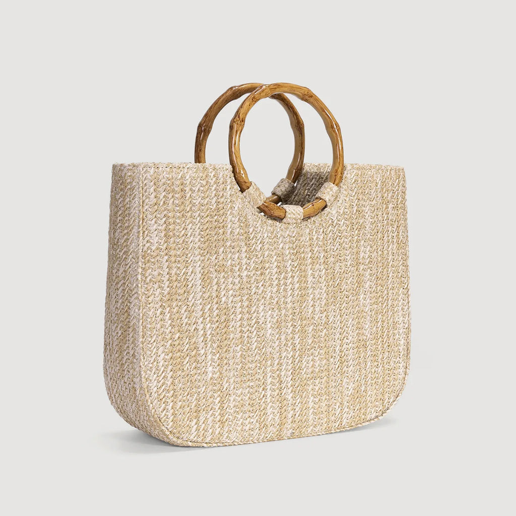 Verena Bamboo Handle Bag