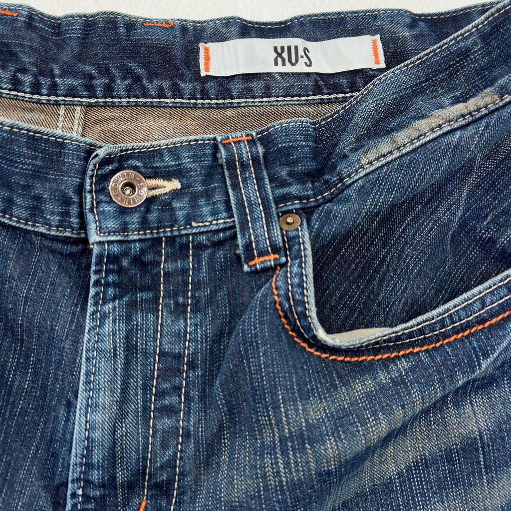 Edwin Vintage Distressed Denim Jean Shorts - 34