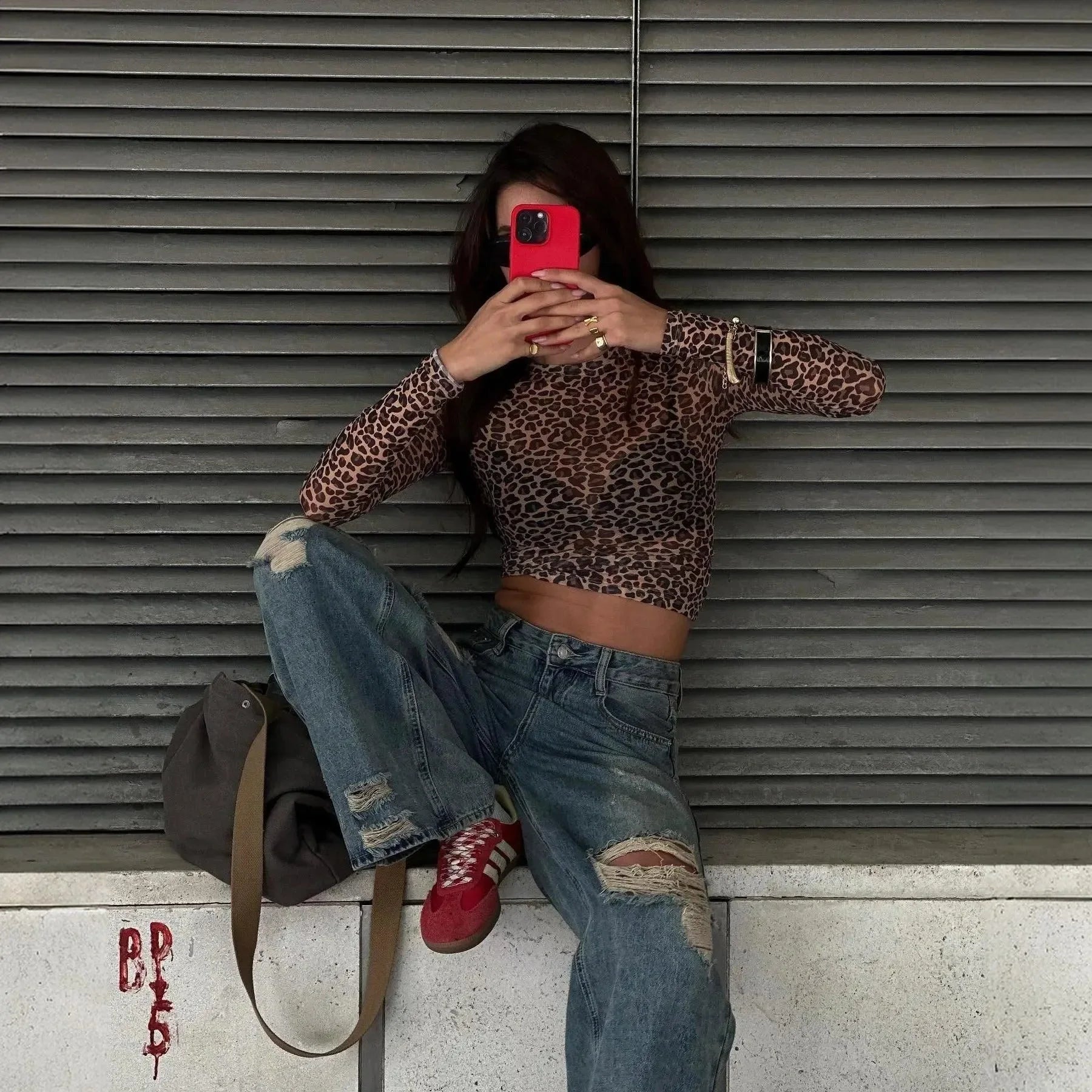 Wild Club Leopard Print Crop Top