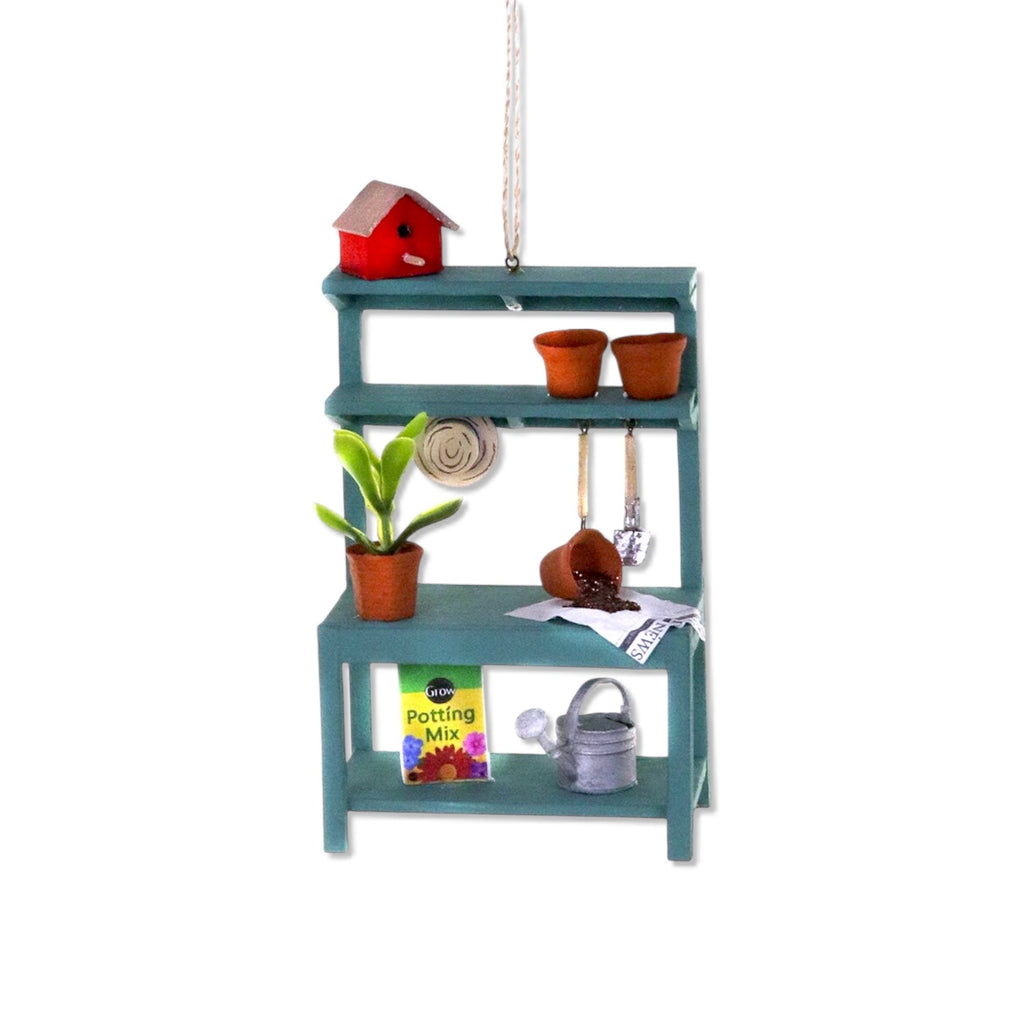 Miniature Potting Bench & Gardening Ornament