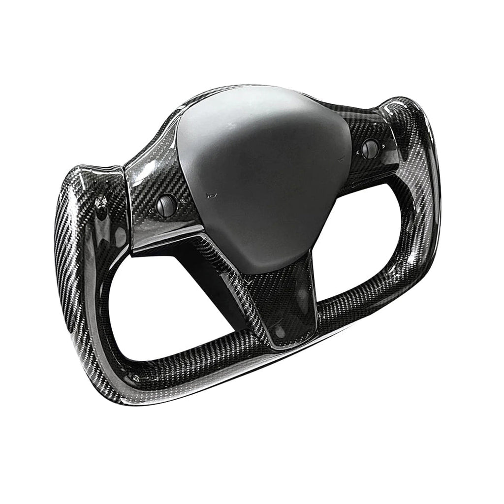 Yoke Full Carbon Fiber Steering Wheel for Tesla Model 3 / Y【Style 29】