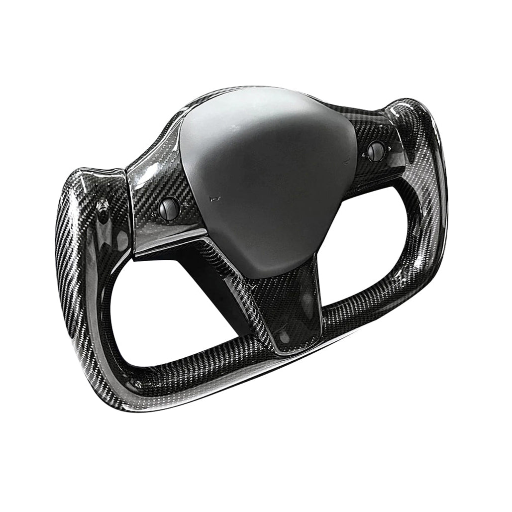 Yoke Full Carbon Fiber Steering Wheel for Tesla Model 3 / Y【Style 29】